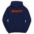 thumbnail image 1 of Hungry Humor Graphic Navy Men's Crewneck Sweatshirt Hoodie, 1 of 1