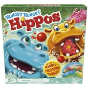 Hungry Hungry Hippos Board Game for Preschoolers, Ages 4 and up, For 2 to 4 Players