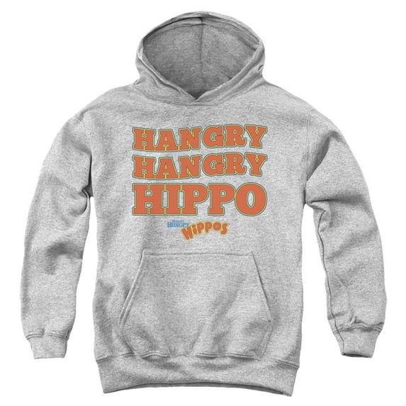 Hungry Hungry Hippos - Hangry - Youth Hooded Sweatshirt - Large