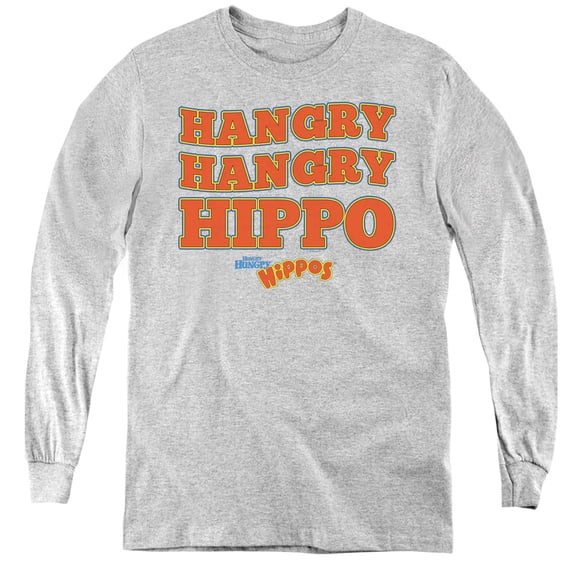 Hungry Hungry Hippos - Hangry - Youth Long Sleeve Shirt - Medium