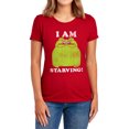 thumbnail image 1 of Hungry Hungry Hippos Im Starving Women's T Shirt, Red, Large, 1 of 6