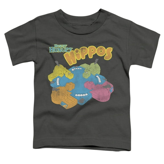 Hungry Hungry Hippos Ready To Play S/S Toddler T-Shirt Charcoal