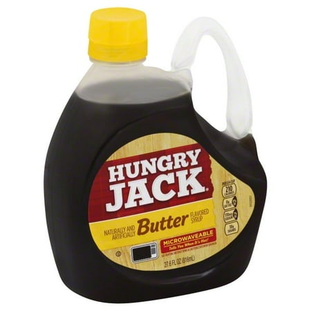Hungry Jack Butter Flavored Microwaveable Syrup, 27.6-Fluid Ounce