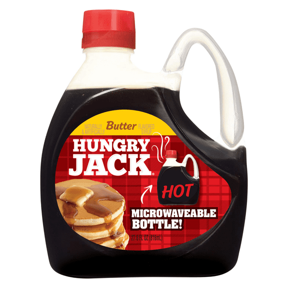Hungry Jack Butter Flavored Pancake Syrup, 27.6 fl oz Bottle