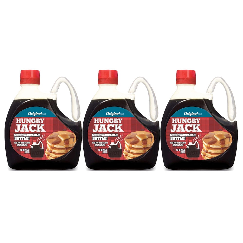 Hungry Jack Microwaveable Syrup, Original, 14.5 oz - Palatize Pack of 3