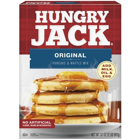 Hungry Jack Original Pancake Mix and Waffle Mix, 32 Oz Box