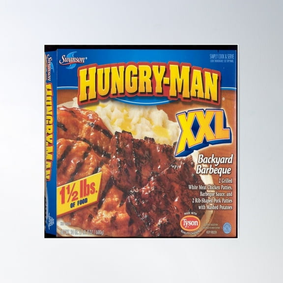 Hungry Man Poster Wall Art, Modern Wall Decor For Living Room Bedroom, 8x12 UNFRAMED