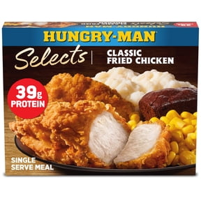 Hungry-Man Selects Classic Fried Chicken, 39g Protein, Frozen Meal, 16 oz.