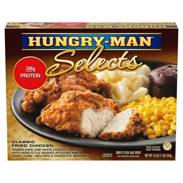 Hungry Man Selects Classic Fried Chicken Frozen Meal 16 Oz Frozen