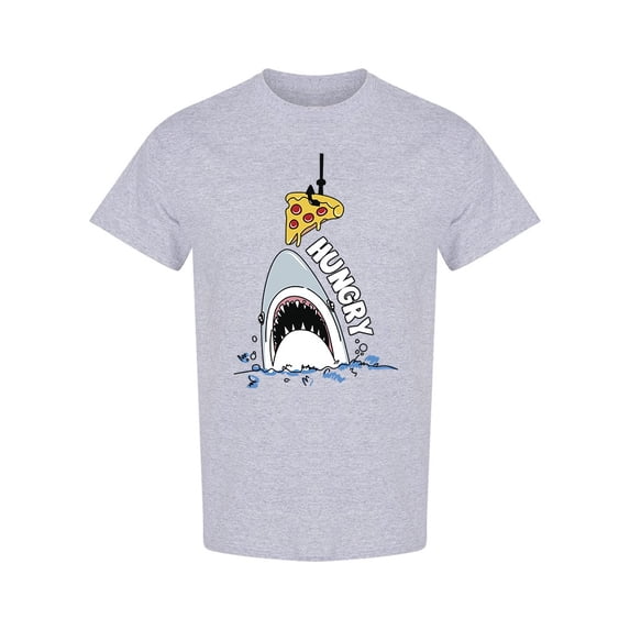 Hungry Shark For Pizza T-Shirt Men -Image by Shutterstock, Male Large