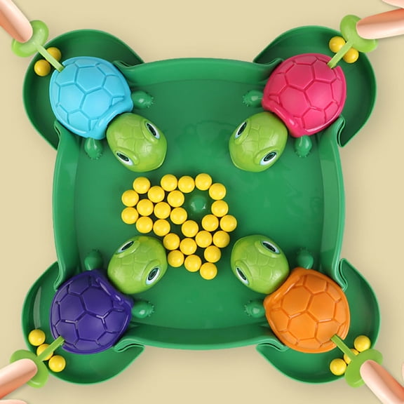 Hungry Turtle Chess Board Game, Hungry Box Game, Turtle Eating Beans Chessboard Game, Party and Party Family Toys, Toys, 2-4 Person (36beans)