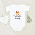 thumbnail image 1 of Hungry Wolf Onesie - Cute Wolf Onesie - Hungry Like The Wolf Baby Onesie - Woodland Animal Onesie - Funny Baby Clothes, 1 of 5