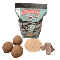 HungryFish Groundbait Fishing Chum Mix – Natural Fishing Bait for Carp, Catfish, Bluegill & Crappie – Strong Scent Trail, Fast Attraction, Safe for Lakes, Ponds & Rivers (Chocolate)