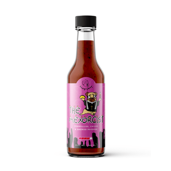 hungryboy The Mexorcist Hot Sauce, Tomatillo Chile de Arbol Habanero Guajillo, Contains Soy, 5 fl oz