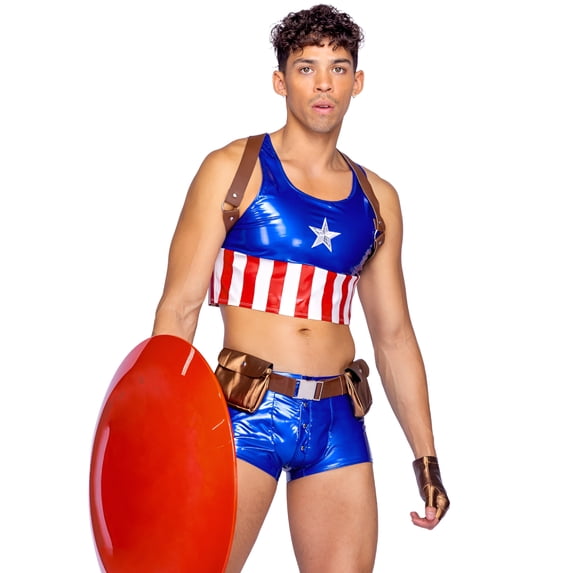 Hunky American Hero Men's Cosplay Costume
