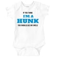 thumbnail image 1 of Hunky Like My Uncle Funny Nephew Bodysuit Jumper Boys Infant Baby Brisco Brands 12M, 1 of 6