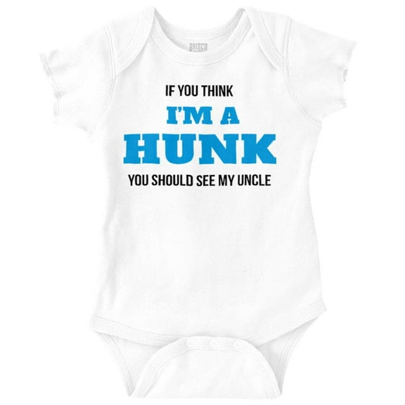 Hunky Like My Uncle Funny Nephew Bodysuit Jumper Boys Infant Baby Brisco Brands 12M