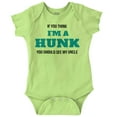thumbnail image 1 of Hunky Like My Uncle Funny Nephew Bodysuit Jumper Boys Infant Baby Brisco Brands 24M, 1 of 7