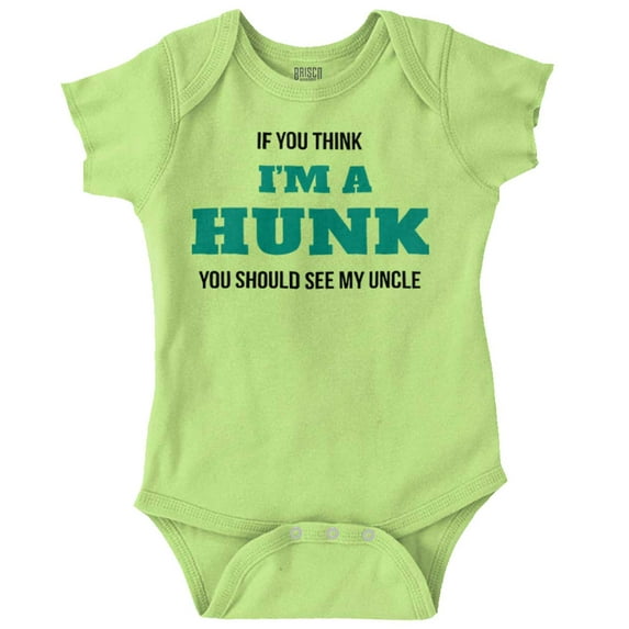 Hunky Like My Uncle Funny Nephew Bodysuit Jumper Boys Infant Baby Brisco Brands 24M