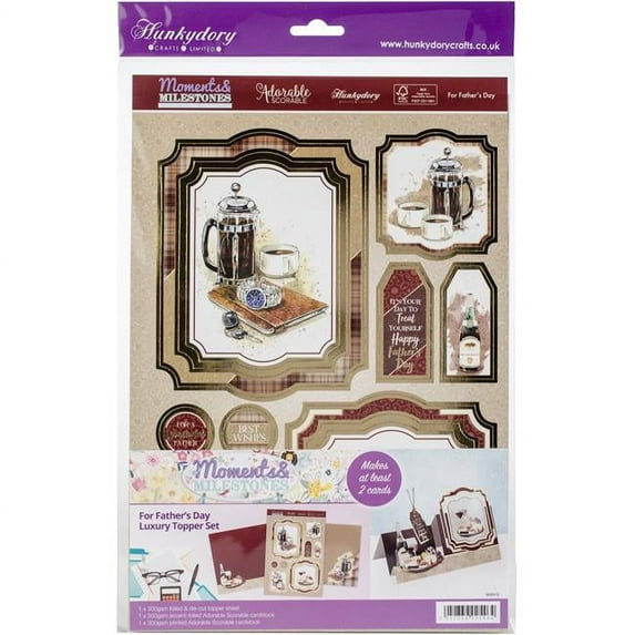 Hunkydory Crafts MM910 Hunkydory Moments & Milestones A4 Topper Set - for Fathers Day
