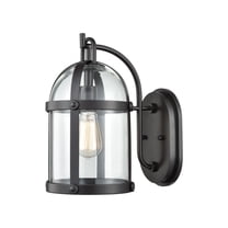 Hunley 1-Light Outdoor Wall Lamp in Oil Rubbed Bronze