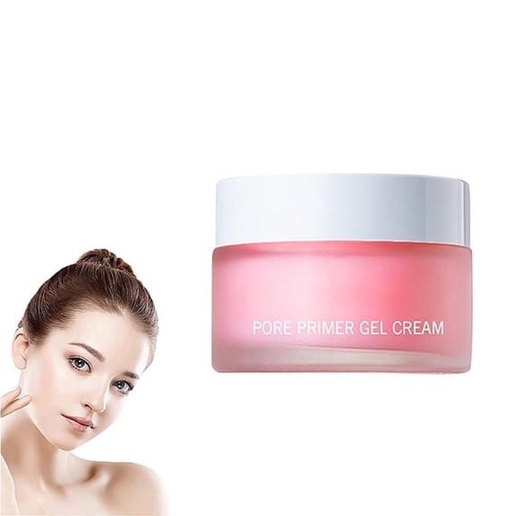 Hunmui Face Primer Pore Base Gel Cream，Magical Perfecting Base Face Primer Under Foundation, Remove Oils Isolating Pore Light Weight Primer Natural Make Up To Flawless Face Firming Moisturizers