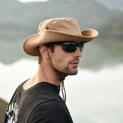 Hunpta Bucket Hats For Men Summer Outdoor Sun Hat Protection Bucket Boonie Cap Solid Adjustable Fishing Hat