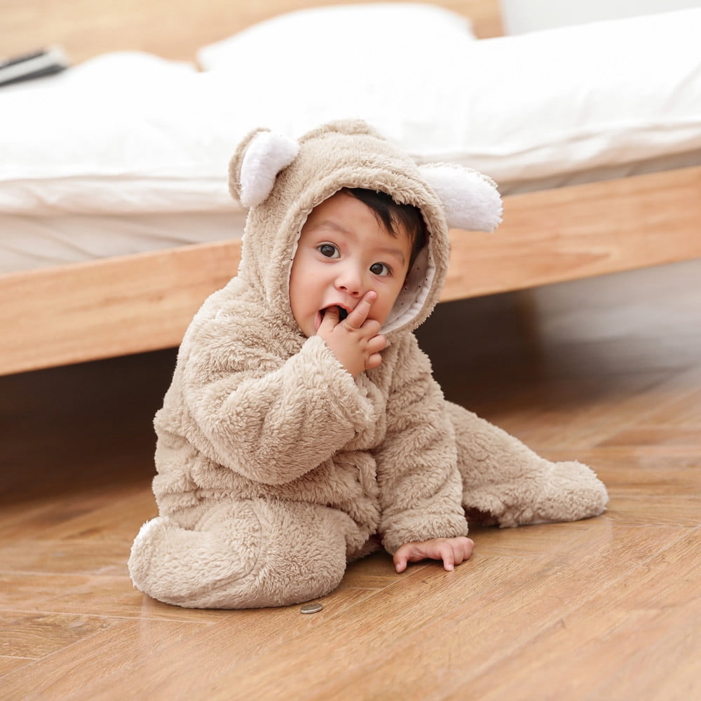 Fluffy romper store baby