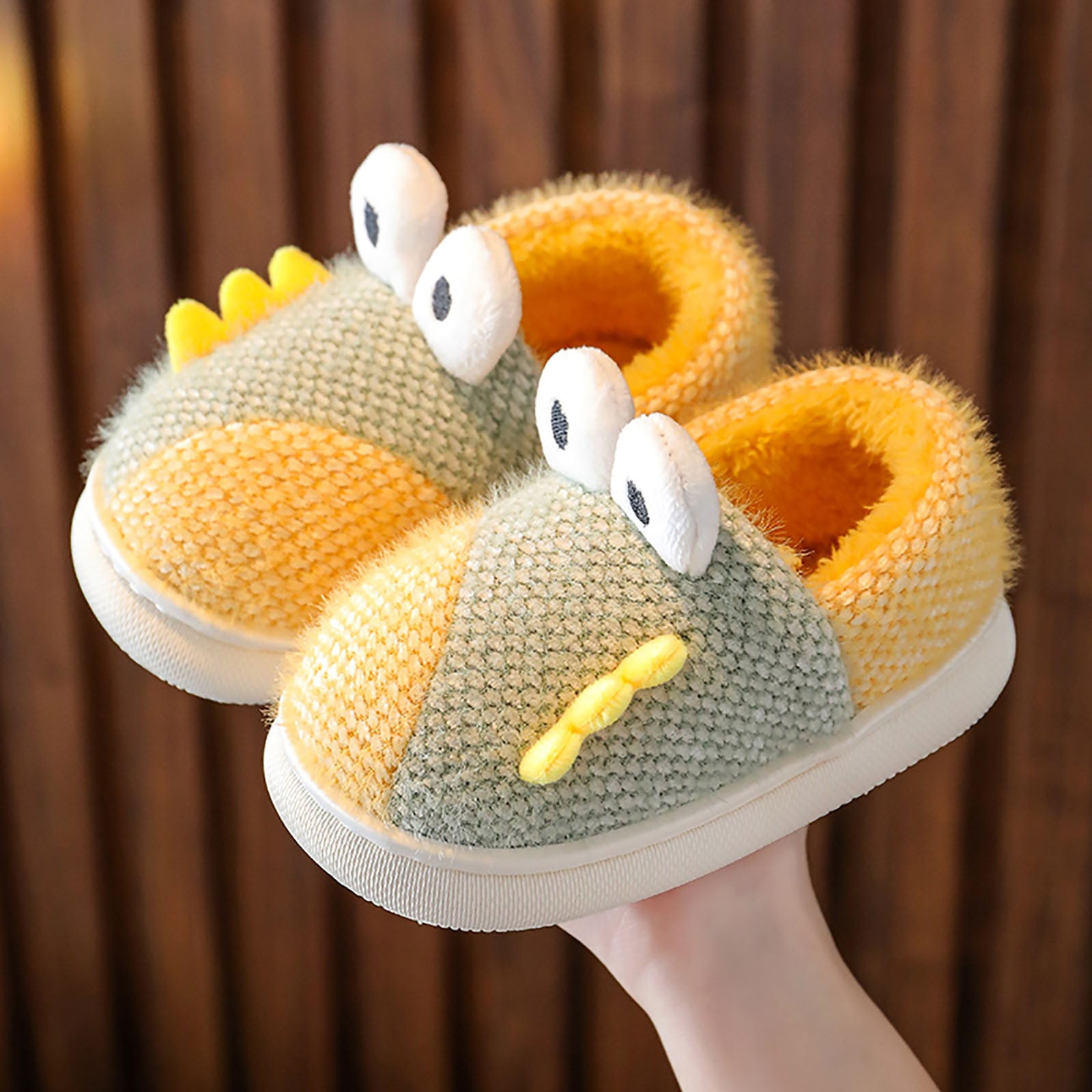 Hunpta Kids Dinosaur Slippers Girls Boys Slippers Memory Foam