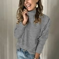 thumbnail image 1 of Hunpta Sweaters For Women Winter Long Sleeve Turtleneck Sweater Blouse For Ladies, 1 of 6