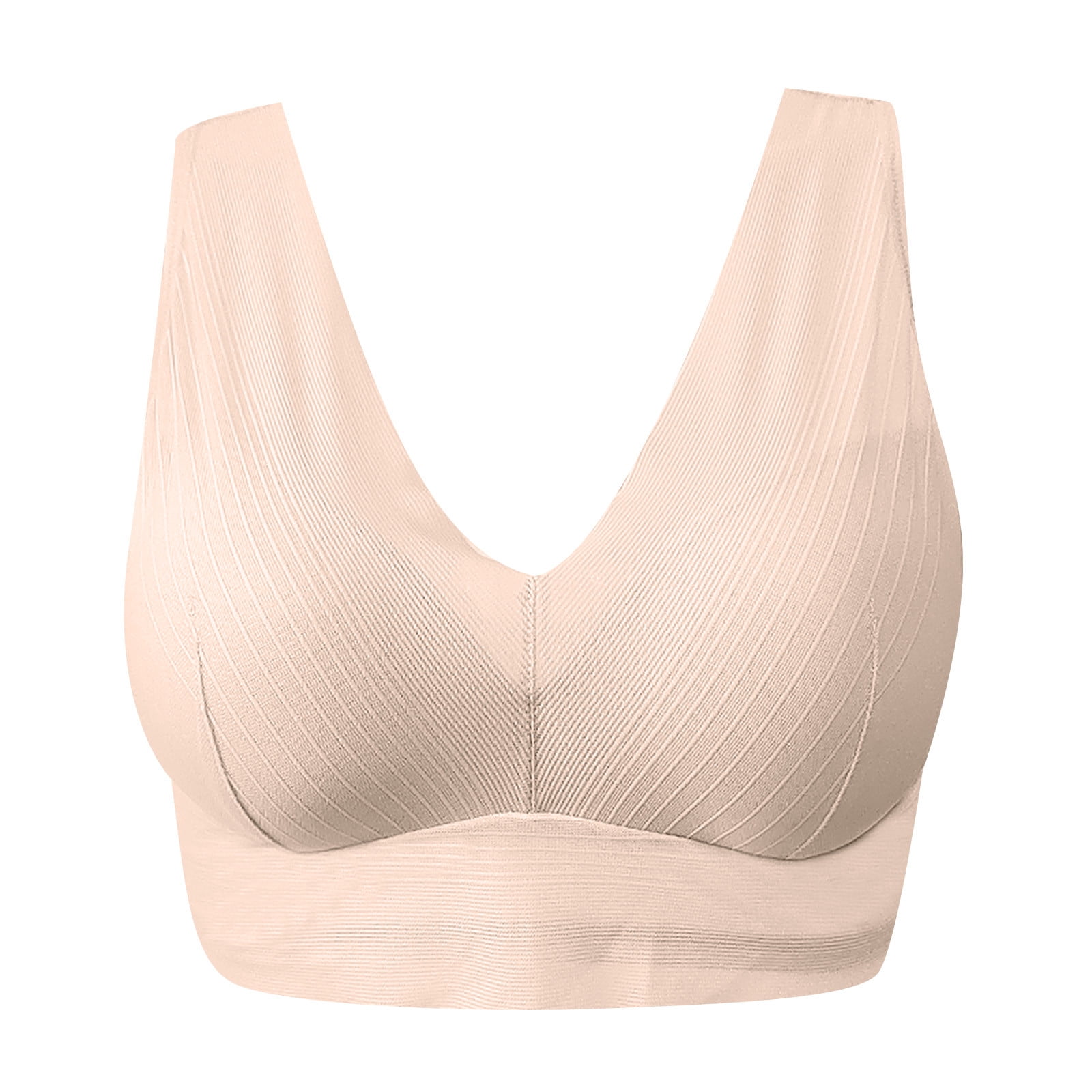 Hunpta Women Full Cup Thin Underwear Plus Size Wireless Sports Bra Lace Bra  Breast Cover Cup Large Size Vest Bras 