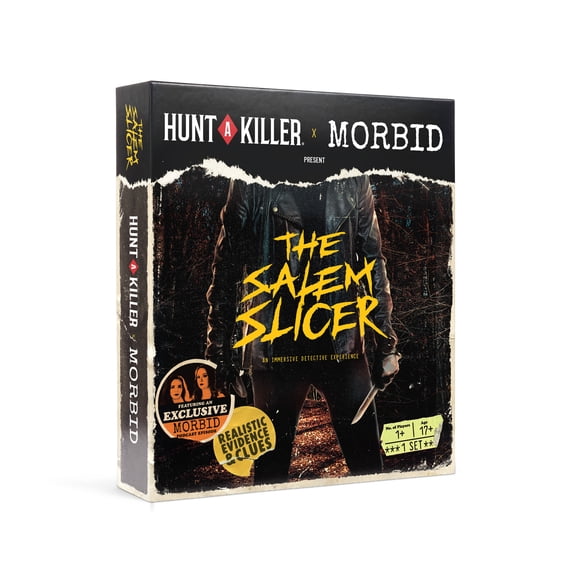 Hunt A Killer X Morbid: The Salem Slicer - Murder Mystery Game for Adults, Detective Board Games with Realistic Evidence & Exclusive Podcast, Ages 17+
