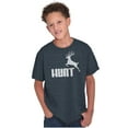 thumbnail image 1 of Hunt Buck Deer Hunting Season Crewneck T Shirts Boy Girl Teen Brisco Brands XS, 1 of 6