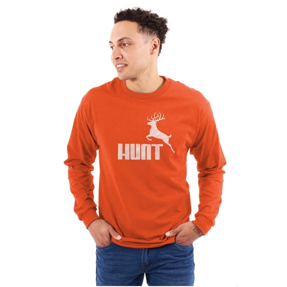 Hunt Buck Deer Hunting Season Long Sleeve TShirt Men Women Brisco Brands M