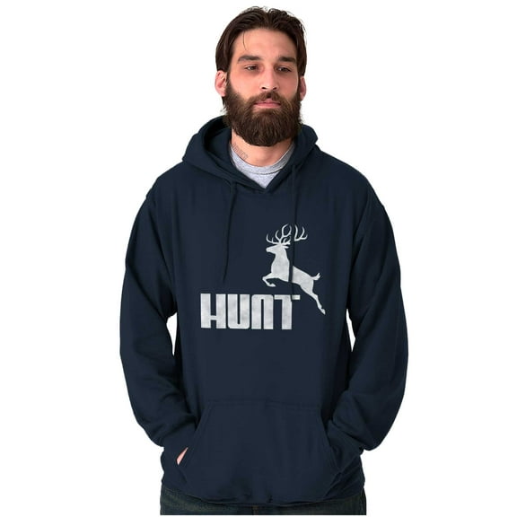 Hunt Buck Deer Hunting Season Unisex Plus Fleece Graphic Hoodie Brisco Brands 3X