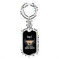 thumbnail image 1 of Hunt But Not Destroy Stainless Steel or 18k Gold Premium Swivel Dog Tag Keychain, 1 of 10