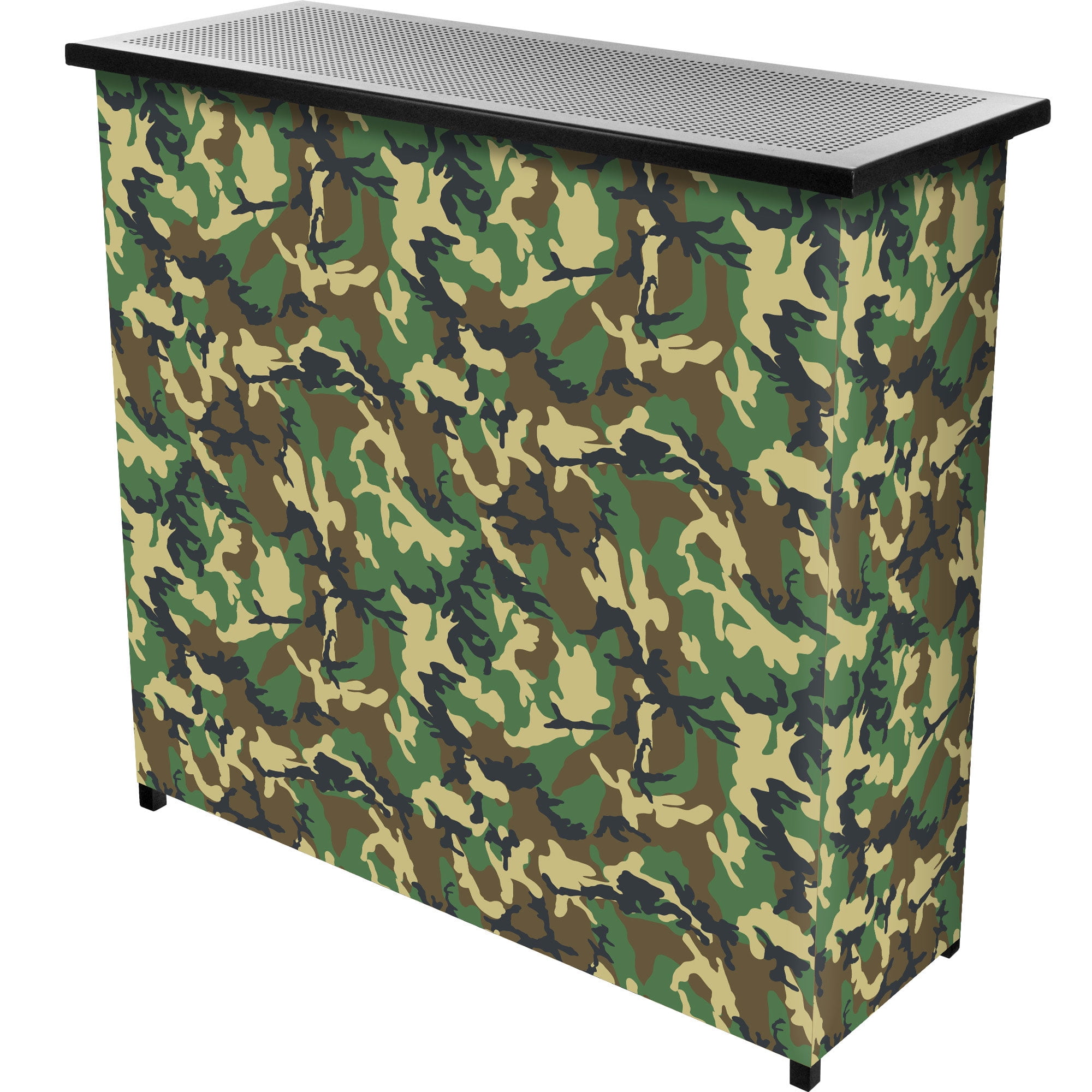 Hunt Camo Indoor or Outdoor Portable Bar with 2 Shelves
