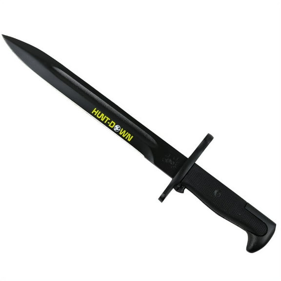 Hunt-Down 12" Black M1 1943 OL US Rifle Hunting Knife with Green Sheath