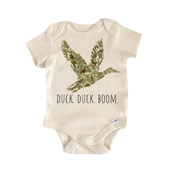 Hunt Duck Boom Newborn Baby Bodysuit