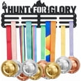 thumbnail image 1 of Hunt for Glory Medal Holder Display Torches Medal Hanger Iron Medal Hook for Competition Medal Display Award Holder for Wall Display Wall Hanging 40x15 cm Black, 1 of 7
