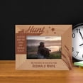 thumbnail image 1 of Hunt Is An Age-Old Hobby Personalized Wooden Frame-5" x 3 1/2" Brown Horizontal, 1 of 1