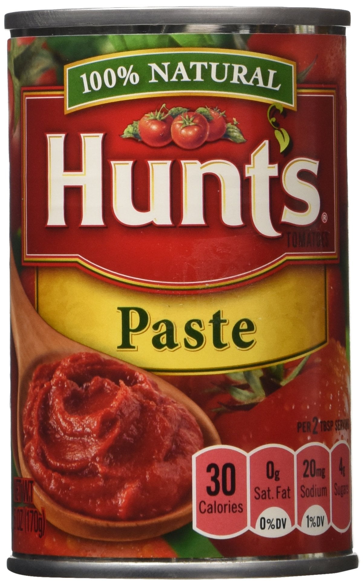 Hunt,S Tomato Paste 100 Natural 6 Ounce (Pack Of 3)