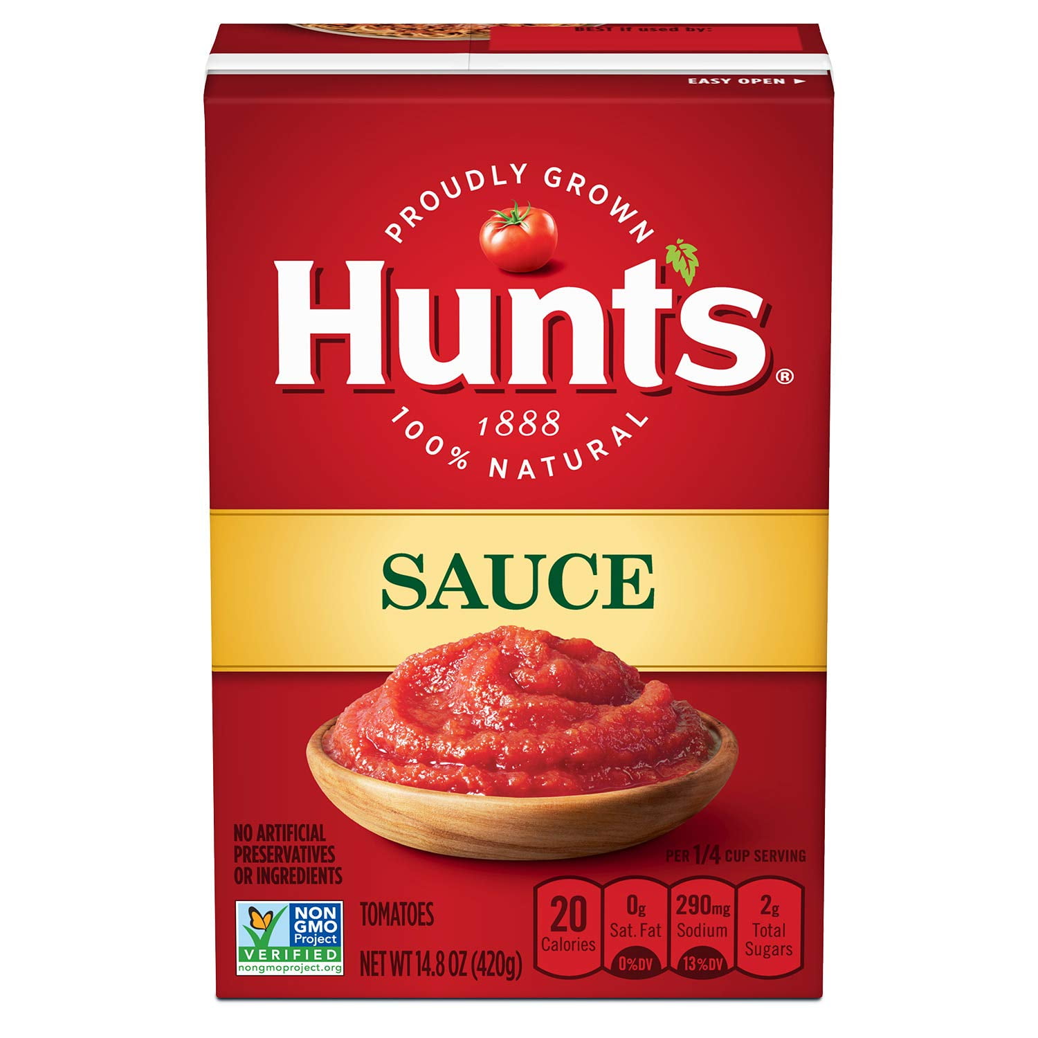 Hunt's Tomato Sauce Carton, 14.8 oz, KKS1&nbsp;12 Pack