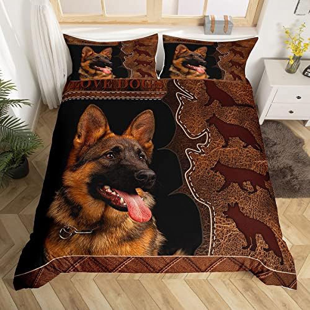 Hunt Theme Duvet Cover Size Jungle Tree Animals Silhouette Bedding Set