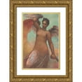 thumbnail image 1 of Hunt, William Morris 11x14 Gold Ornate Wood Framed with Double Matting Museum Art Print Titled - Winged Fortune, 1 of 4