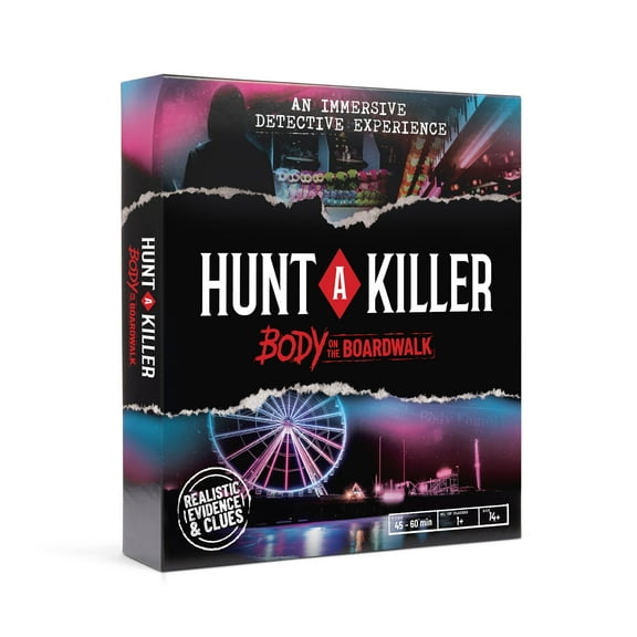 Hunt a Killer: Body On The Boardwalk- Immersive Murder Mystery Experience, Medium Difficulty, 1 or more players, Ages 14+