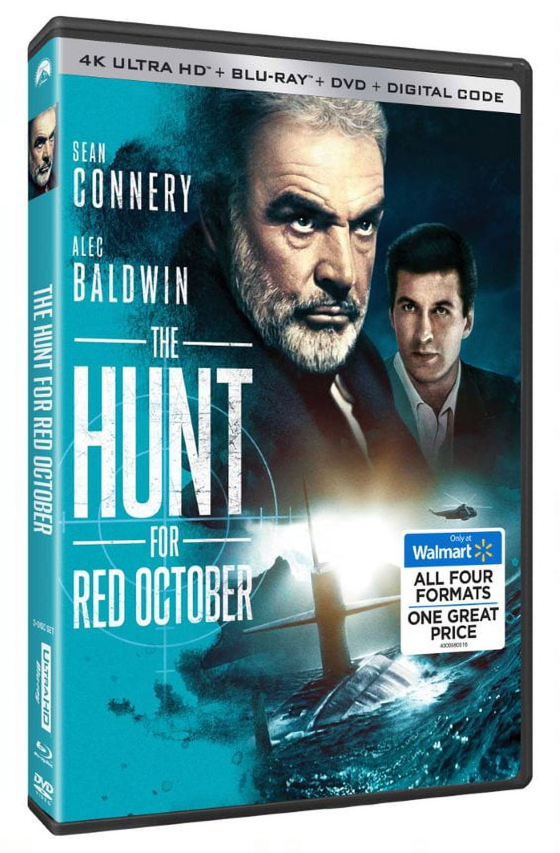 Hunt for Red October (4K Ultra HD + Blu-Ray + DVD + Digital Copy) (Walmart  Exclusive)