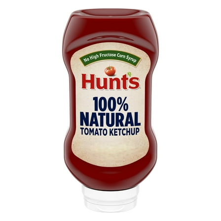 Hunt’s 100% Natural Tomato Ketchup, No High Fructose Corn Syrup, 20 oz. Squeeze Bottle