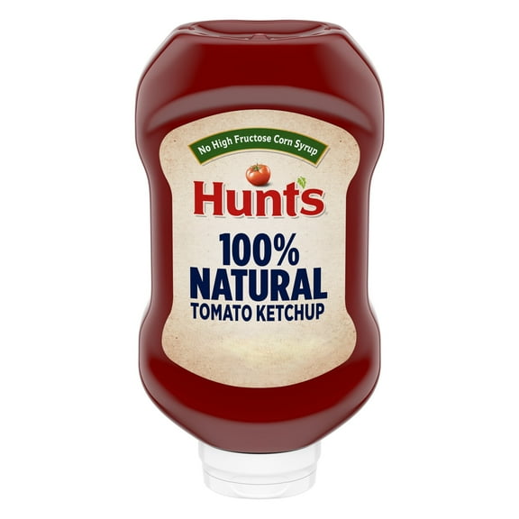 Hunts 100% Natural Tomato Ketchup 32 oz Squeeze Bottle (Pack of 4)