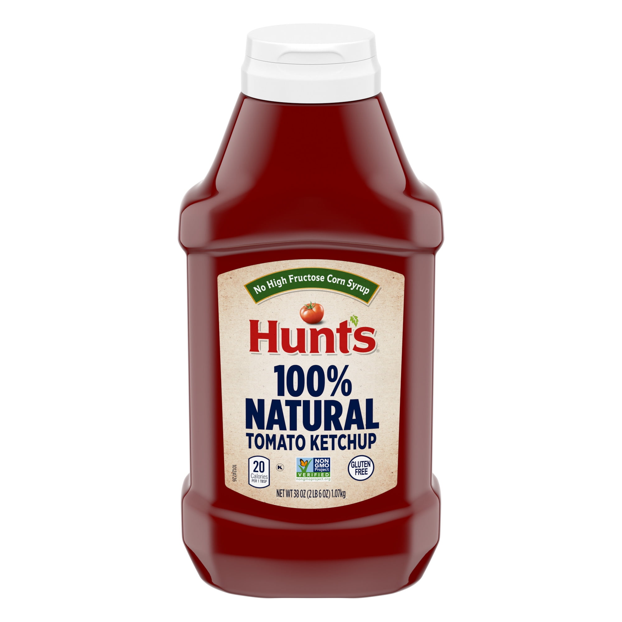 Hunts 100% Natural Tomato Ketchup 38 oz Squeeze Bottle (Pack of 4)